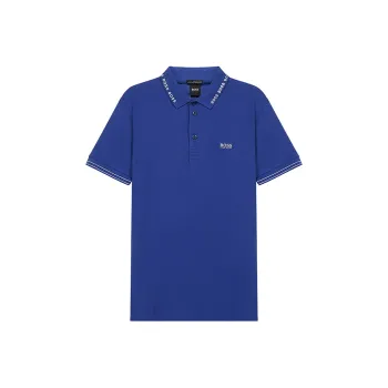 HUGO BOSS Short Sleeved Polo Shirt Men's Blue