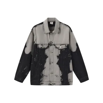 HELIPORT Denim Jacket Unisex Black Gray Color