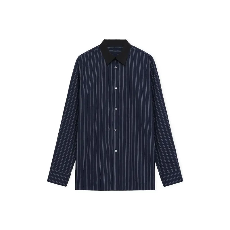 LOEWE Striped Collared Button Up Shirt-0