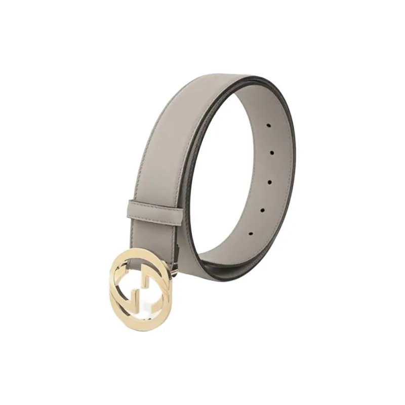 GUCCI Leather Belts Women's Gray -1