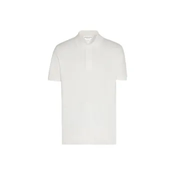 Bottega Veneta Polo Shirts Men Pink Chalk White