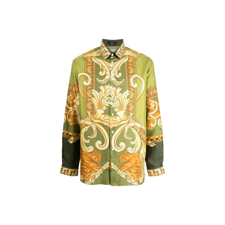 VERSACE VERSACE Shirt Men's Yellow Green-0