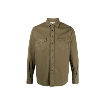 SAINT LAURENT Stonewashed Western Shirt