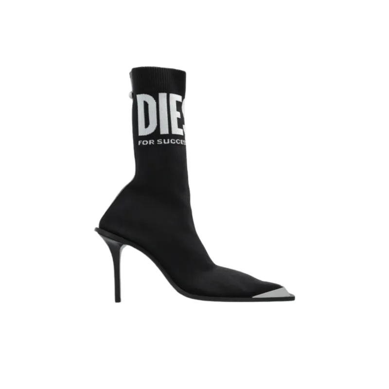 DIESEL D Tona Ankle Boots 11cm Women's Black-1
