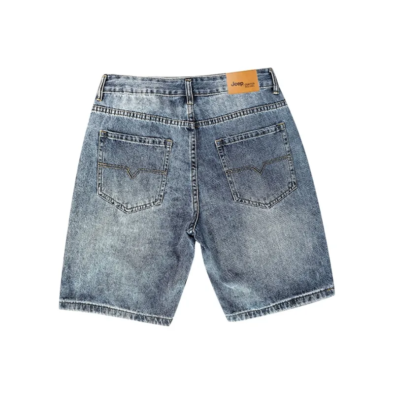 Jeep Denim Shorts Unisex Sapphire Blue-1