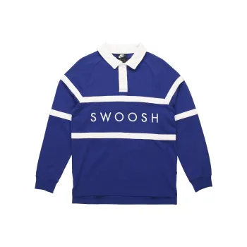 Nike As M Nsw Swoosh Rugby Polo Shirt Men's Blue