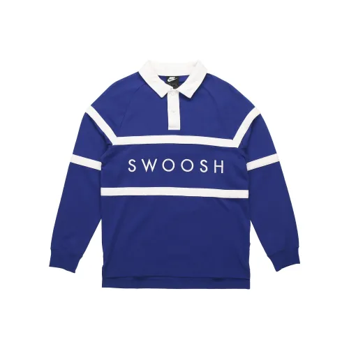 Nike As M Nsw Swoosh Rugby Polo Shirt Men's Blue