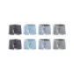 8 Pack (Gray Blue 2+Light Gray 2+Dark Gray 2+Sky Blue 2)