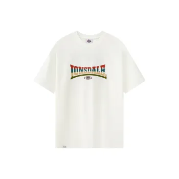 LONSDALE T Shirts Unisex Ecru