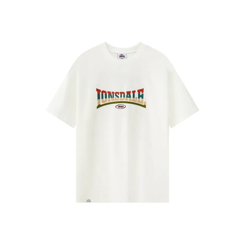 LONSDALE T Shirts Unisex Ecru-0