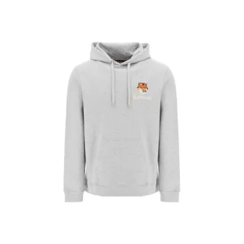 BARBOUR X Maison Kitsuné Logo embroidered Cotton Hoodie