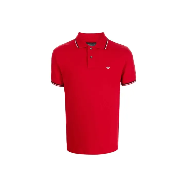 EMPORIO ARMANI Embroidered Logo Polo Shirt-0