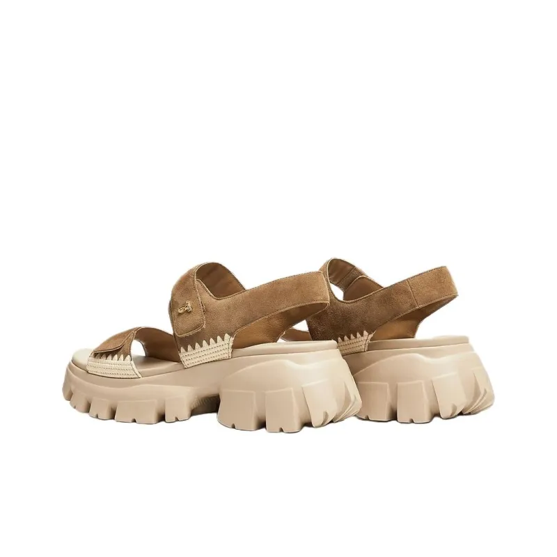 Staccato Almond Snow Skin One Strap Sandals 7cm Women's-6