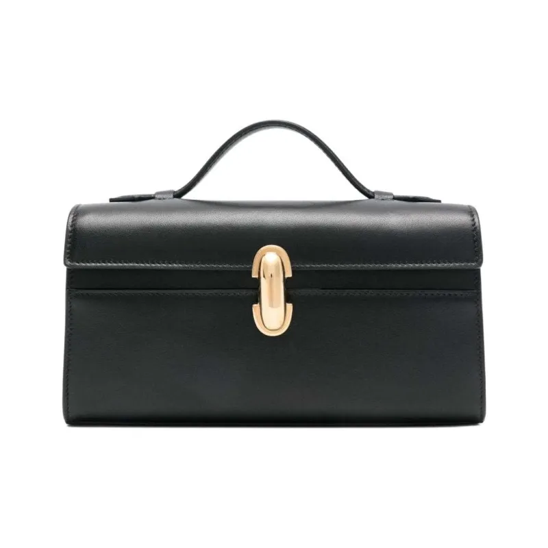 SAVETTE Cow Leather Handbag Women's Black-0
