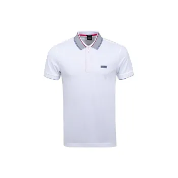 HUGO BOSS Short Sleeved Polo Shirt Men's White