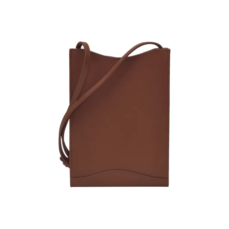A.P.C Logo print Leather Cross Body Bag-1