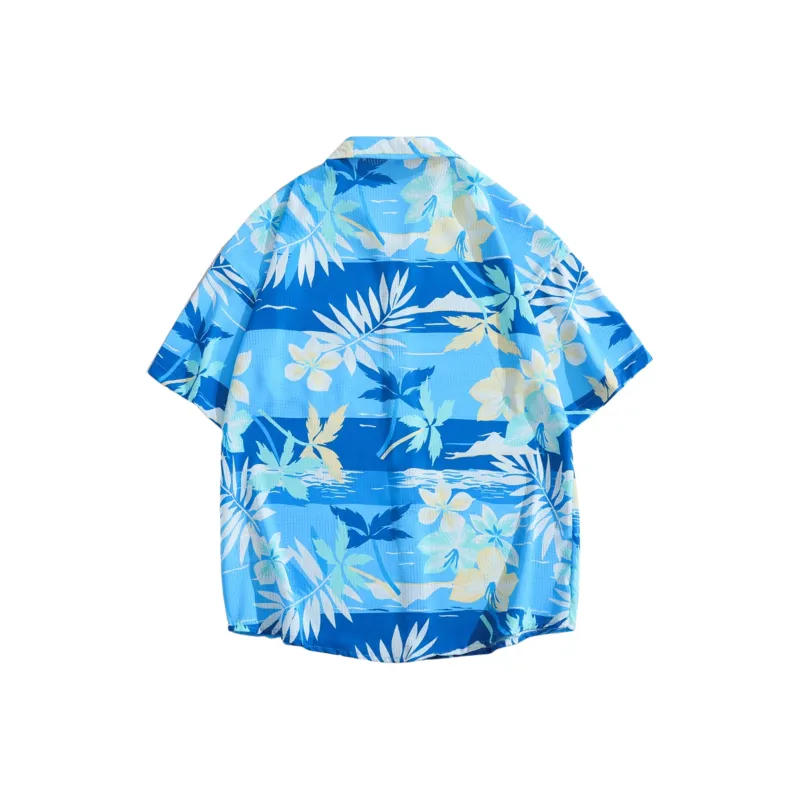 CLOR Shirt Unisex Hawaiian Blue-1