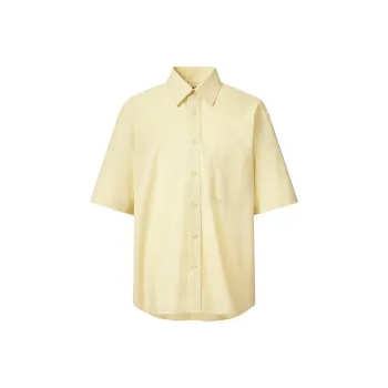 UNIQLO Shirt Men's Apricot Yellow
