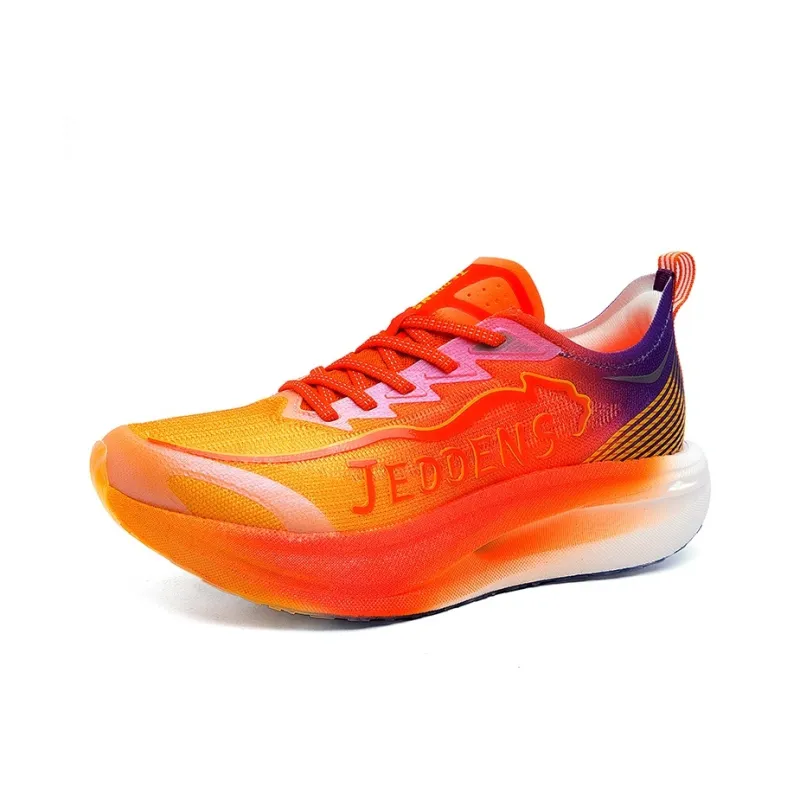 Kuding Running Shoes Unisex Low Top Sky Blue/Crimson Glow-11