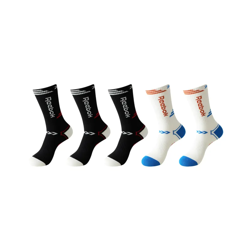 Reebok Mid Calf Socks Unisex 5 Pack-12