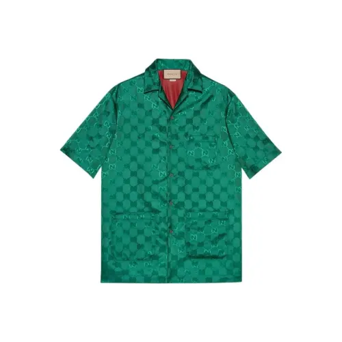 GUCCI Gg Canvas Nylon Bowling Shirt