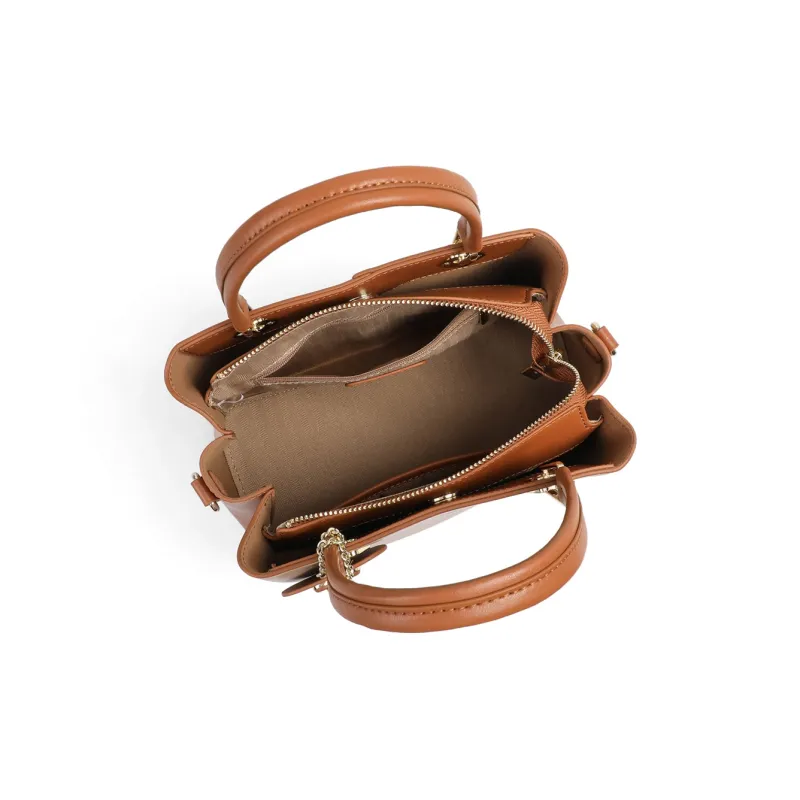 C°BANNER Cow Leather Handbag, Shoulder Bag, Crossbody Bag Regular Women's Milk Tea-4