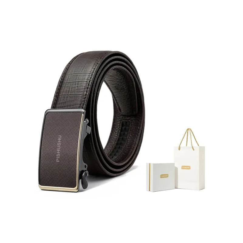 PISHUSHU Leather Belts Unisex-11