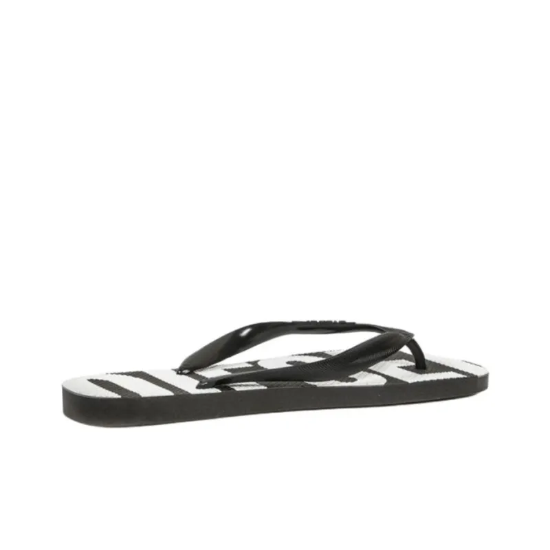DIESEL Flip Flops Women's Black White-1