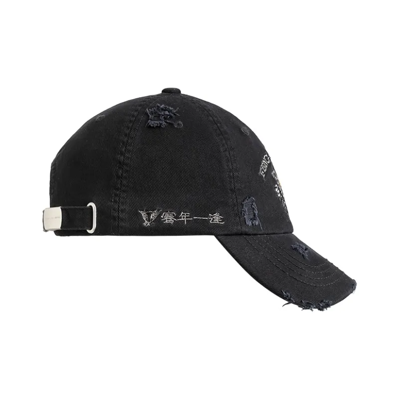 Feng Chen Wang Divine Beast Pattern Hats & Caps Unisex-1