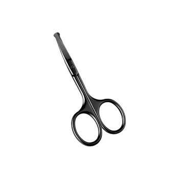 Malian Manual Fashion Round Tip Stainless Steel Compact Nose Hair Trimming Scissors Sharp