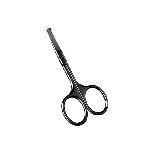 Malian Manual Fashion Round Tip Stainless Steel Compact Nose Hair Trimming Scissors Sharp