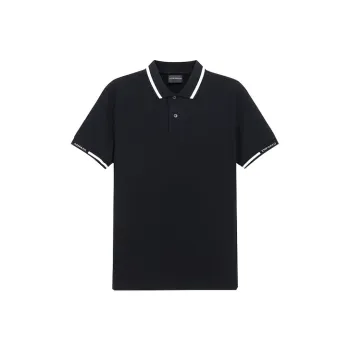 EMPORIO ARMANI Polo Shirt Men's Blue Black