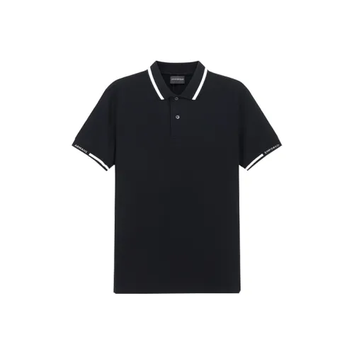 EMPORIO Y3H170 armani Polo Shirt Men's Blue Black