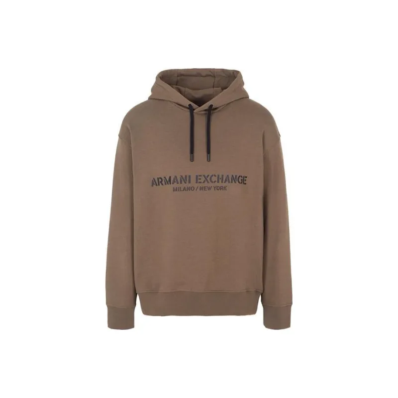 ARMANI EXCHANGE Logo print Cotton Hoodie-0