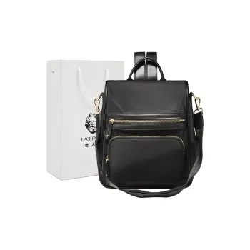 Old Man's Head Fabric Backpack Regular Women's Black