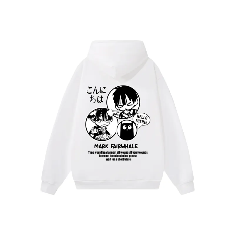 FAIRWHALE Pullover Drop Shoulder Hoodie Unisex-2