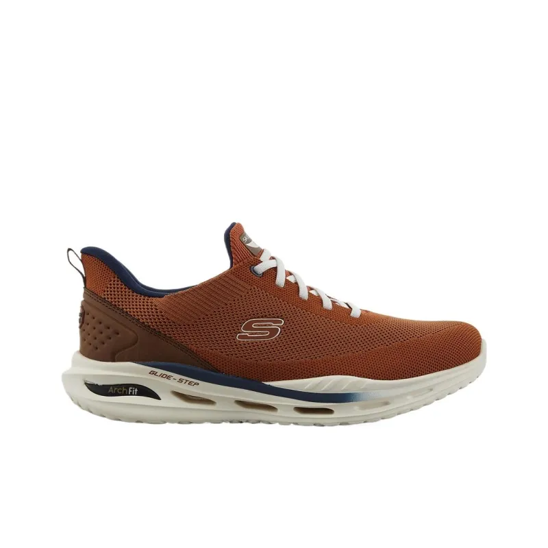 Skechers ARCH FIT ORVAN Low Top Casual Shoes Men's Brown-1