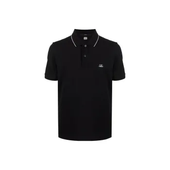 C.P. Company Stretch Pique Striped Slim Fit Polo