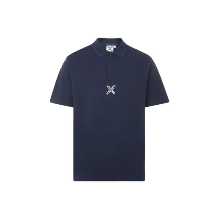 KENZO Polo Shirts Men Navy Blue-0