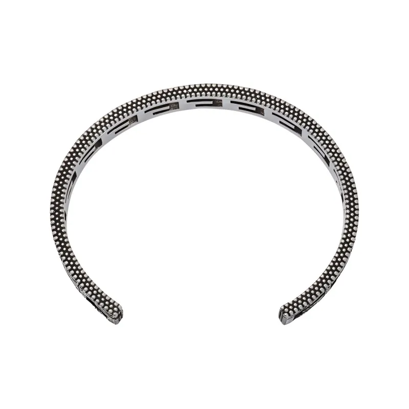 GUCCI Sterling Silver Bangles Men's Silver-2