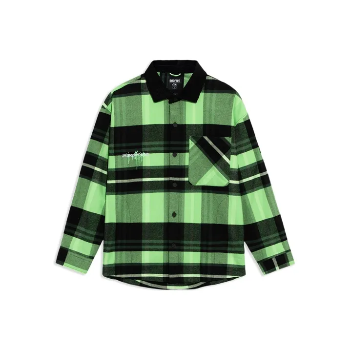 LINING Badfive Shirts Men Green-0