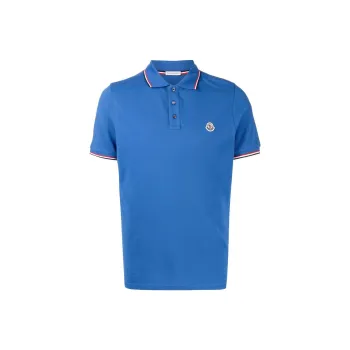 Moncler SS22 Polo Shirts Men Blue