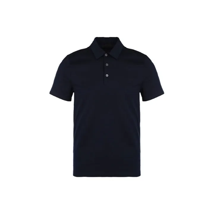 PRADA Polo Shirts Men Navy Blue-0