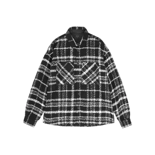 CHINISM Shirts Unisex Black Plaid
