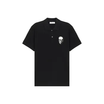 Alexander McQueen Polo Shirts Men Black