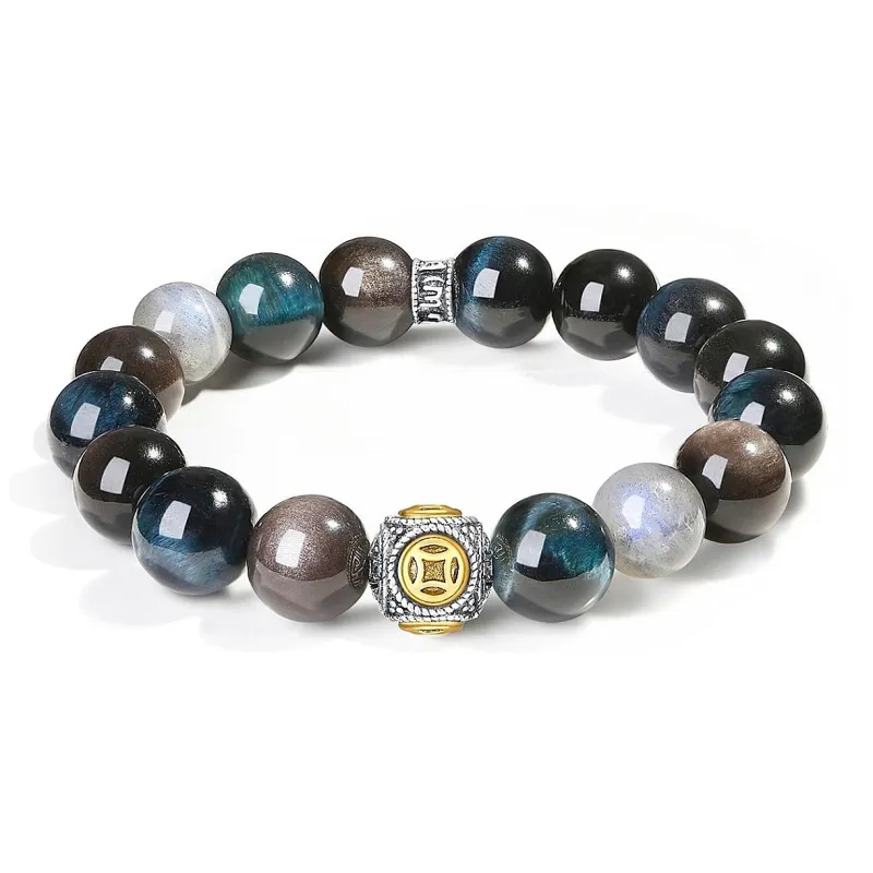 CMFY Obsidian Jade Bracelets Unisex-5