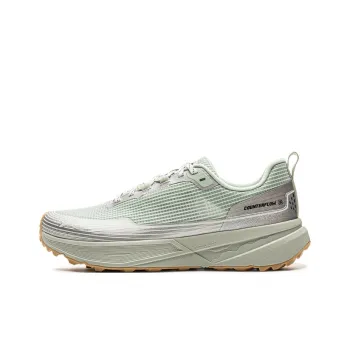 LiNing CF Tracing Slip Resistant, Abrasion Resistant Cushioning Low Top Hiking Shoes Unisex Silver Green