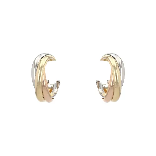 Cartier Yellow Gold Hoop Clip on Earrings