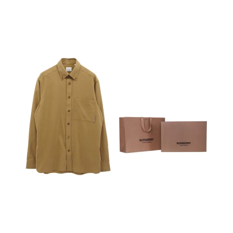 Burberry SS22 Shirt Men's Camel-6