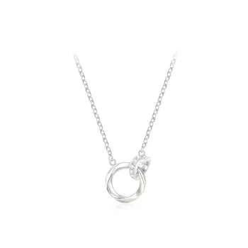 Love Link 999 Fine Silver Necklaces Women's